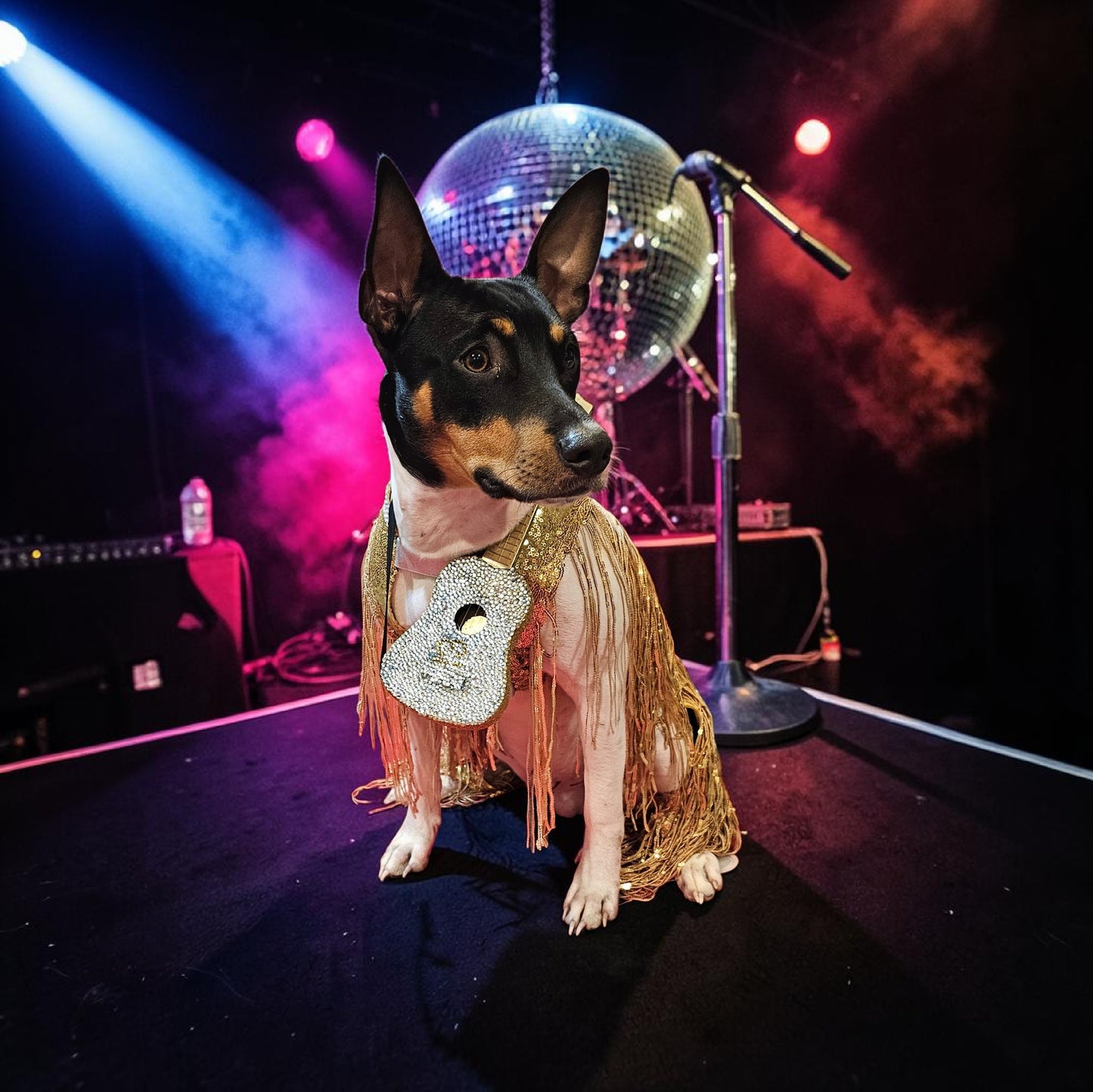 Fearless Era pet costume, Taylor Swift Fearless era pet costume, Gold sequin tassel pet dress, Fearless dog costume, Fearless cat costume