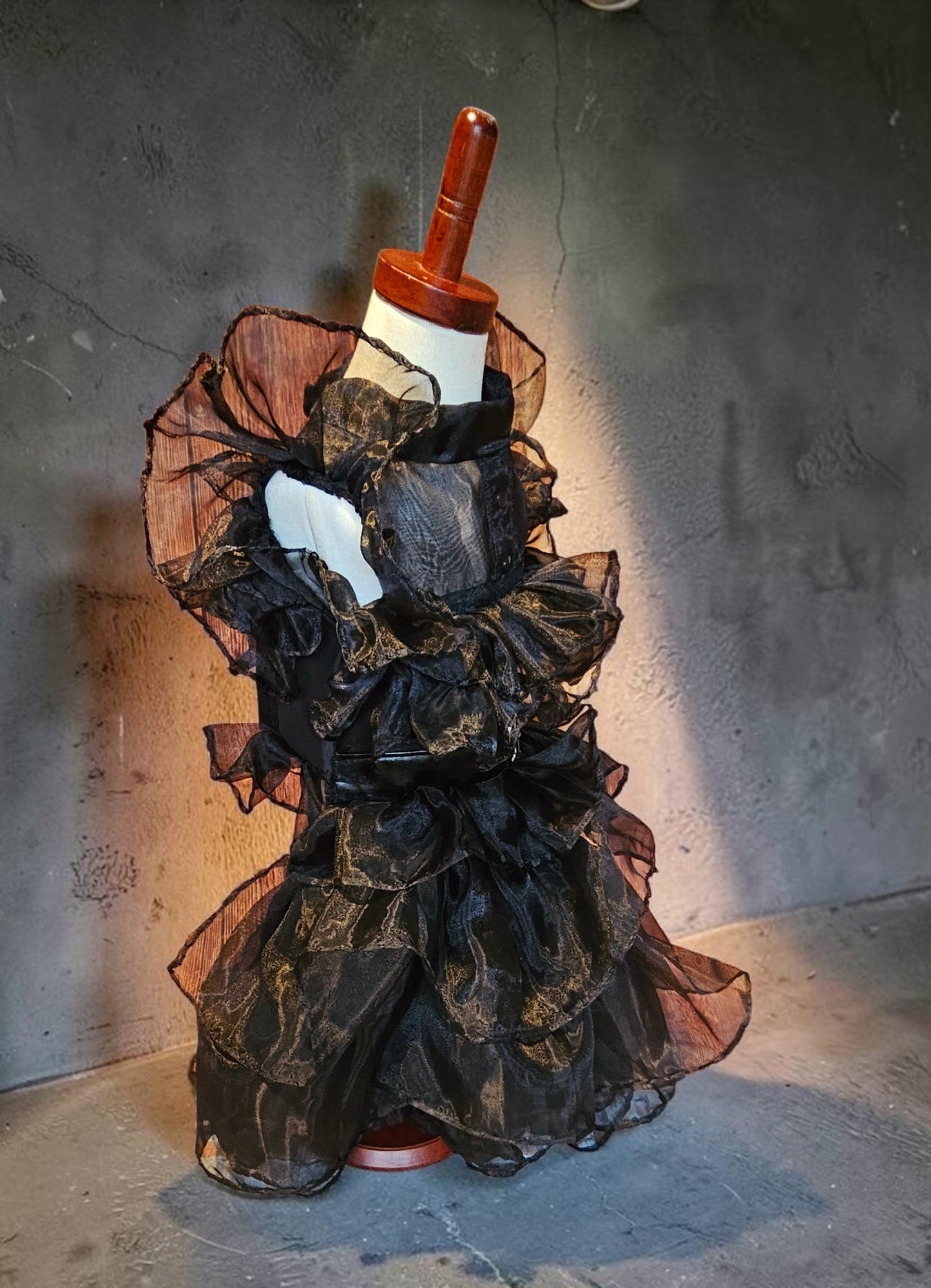 Wednesday Raven Pet Prom dress, Wednesday Pet Costume, Wednesday Raven Dog dress