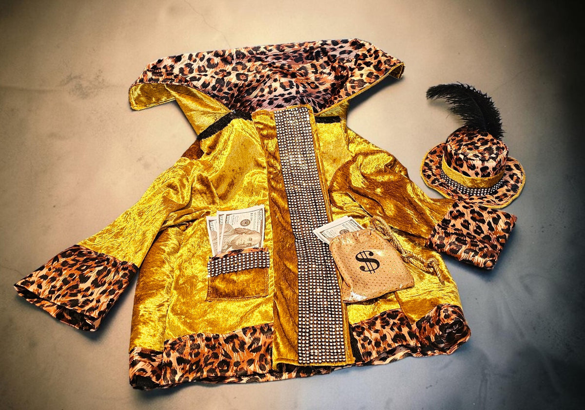 Pimp pet costume, pimp dog costume, gangster pet costume, gangster dog suit