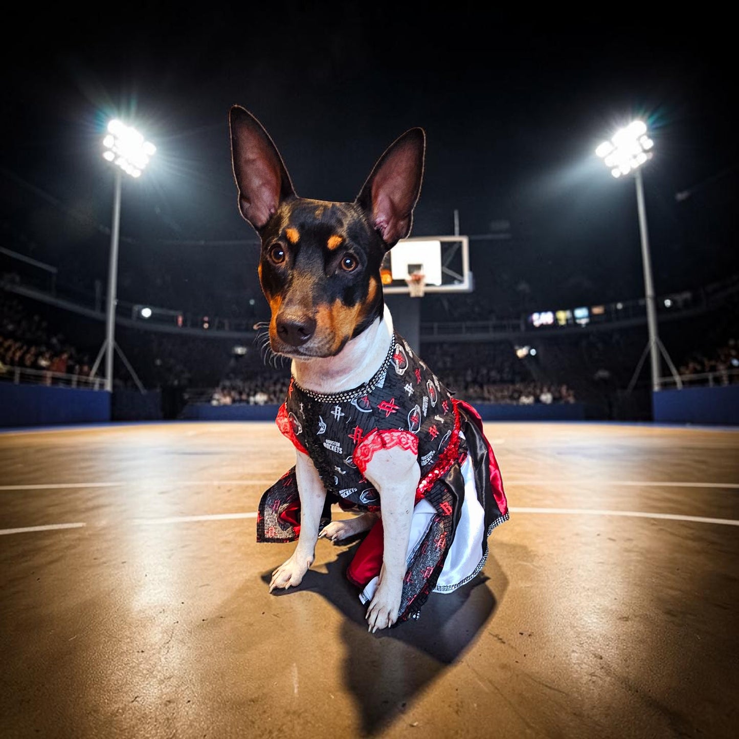 Houston Rockets pet dress, Houston rockets dog dress, Houston rockets cat dress, Rockets basketball pet dress, rockets pet clothes