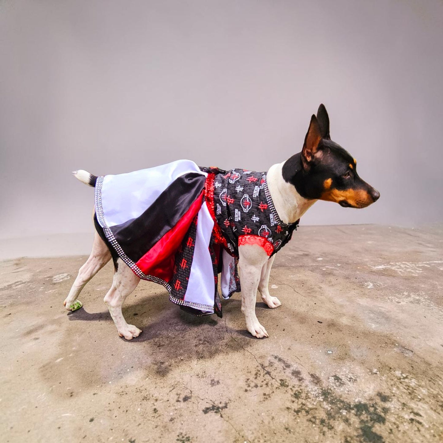 Houston Rockets pet dress, Houston rockets dog dress, Houston rockets cat dress, Rockets basketball pet dress, rockets pet clothes