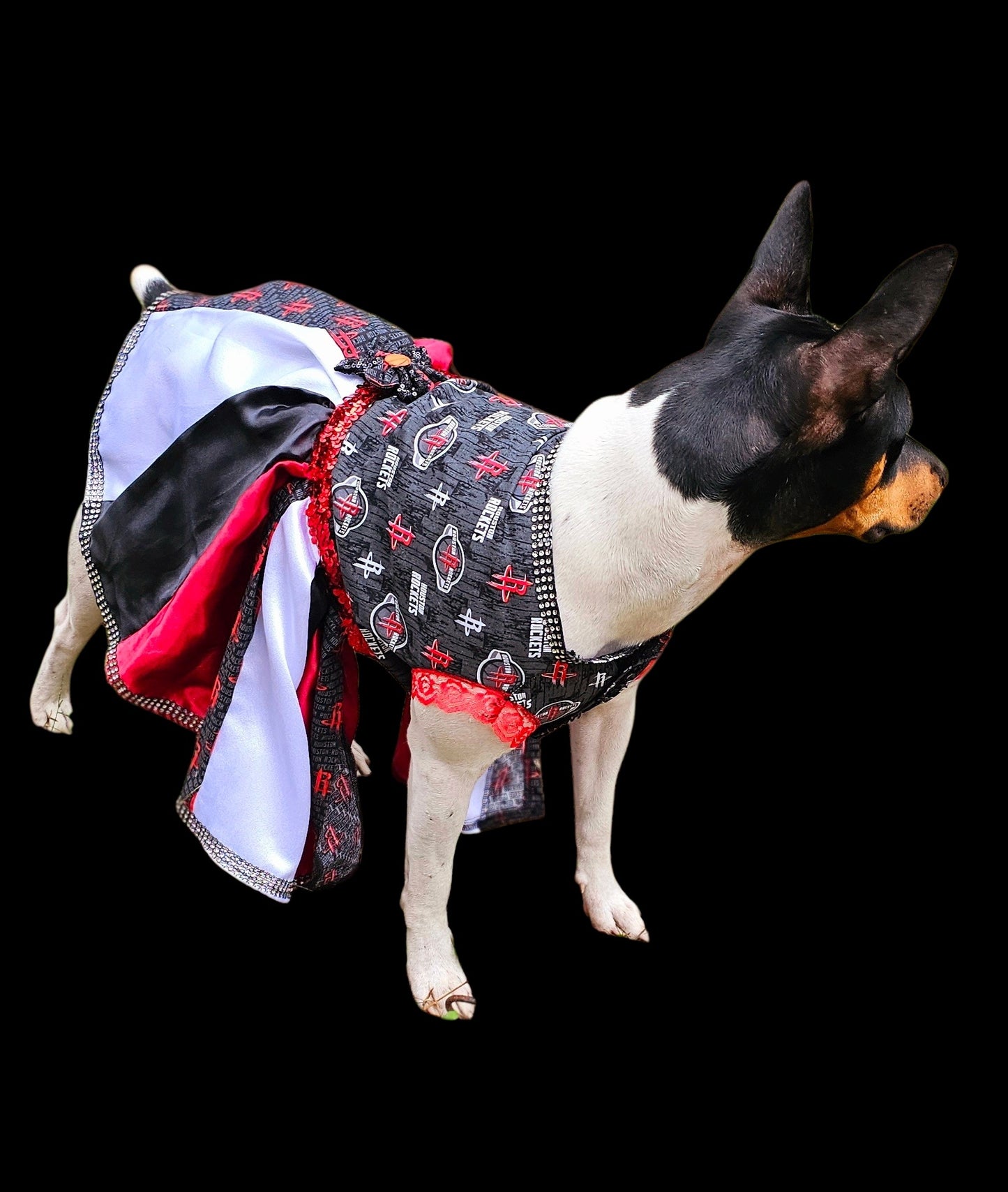 Houston Rockets pet dress, Houston rockets dog dress, Houston rockets cat dress, Rockets basketball pet dress, rockets pet clothes