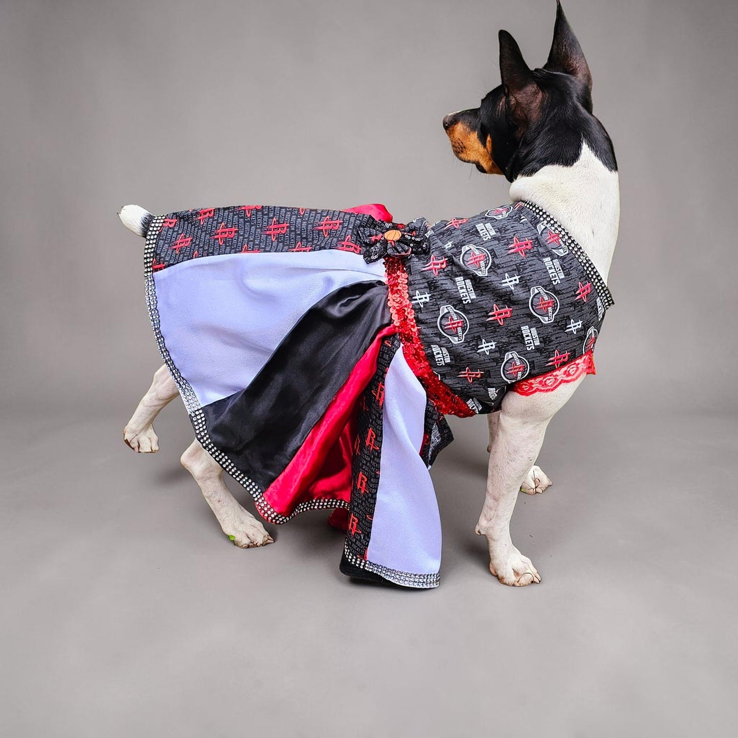 Houston Rockets pet dress, Houston rockets dog dress, Houston rockets cat dress, Rockets basketball pet dress, rockets pet clothes
