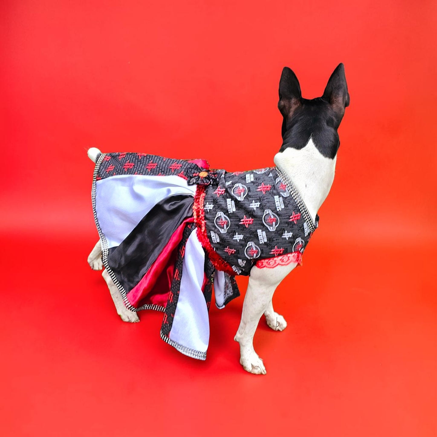 Houston Rockets pet dress, Houston rockets dog dress, Houston rockets cat dress, Rockets basketball pet dress, rockets pet clothes