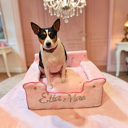 Princess luxury pet bed, personalized pet bed, princess dog bed
