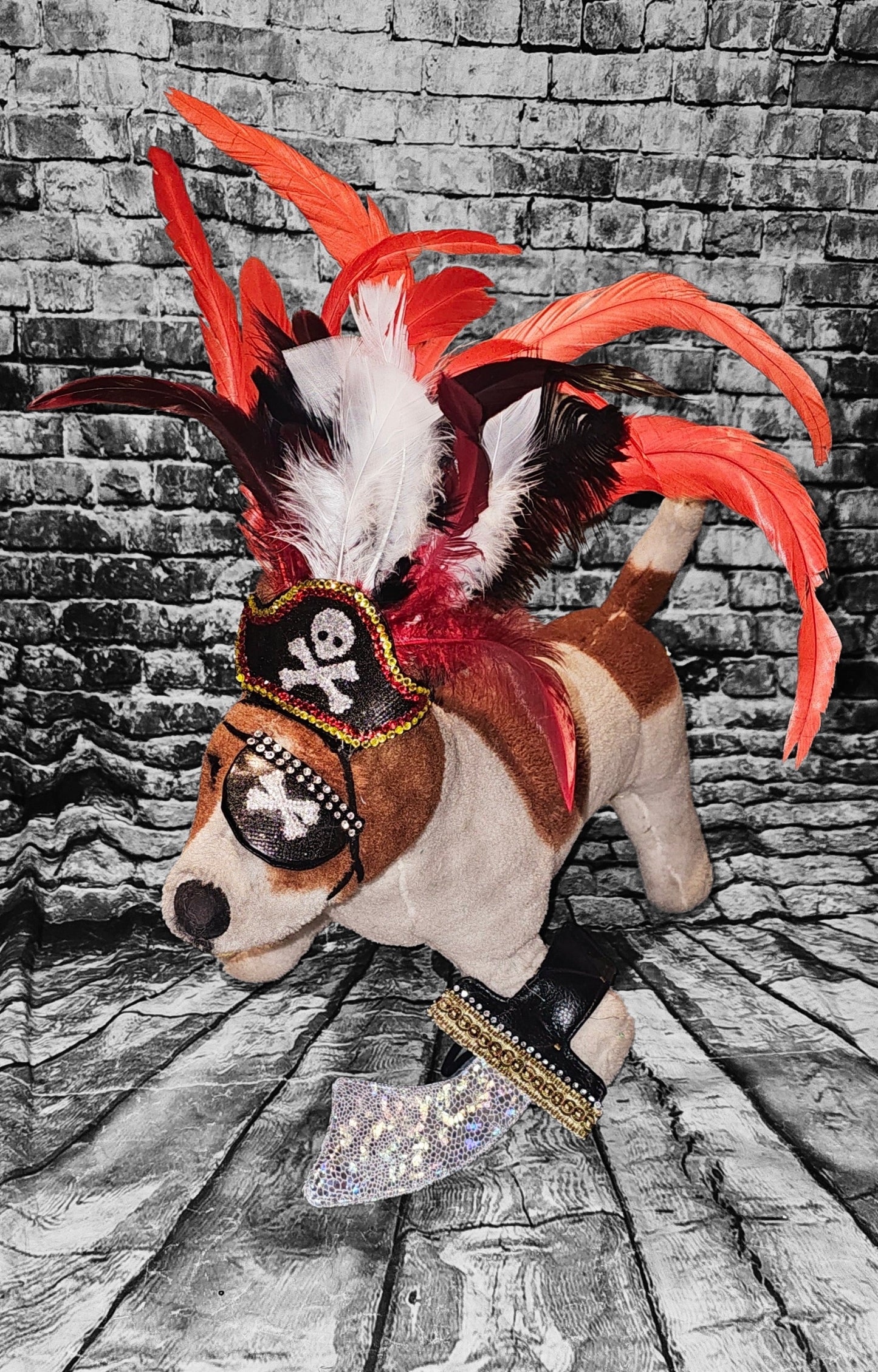 Pet Pirate hat, pet pirate sword, pet pirate patch, pirate pet costume