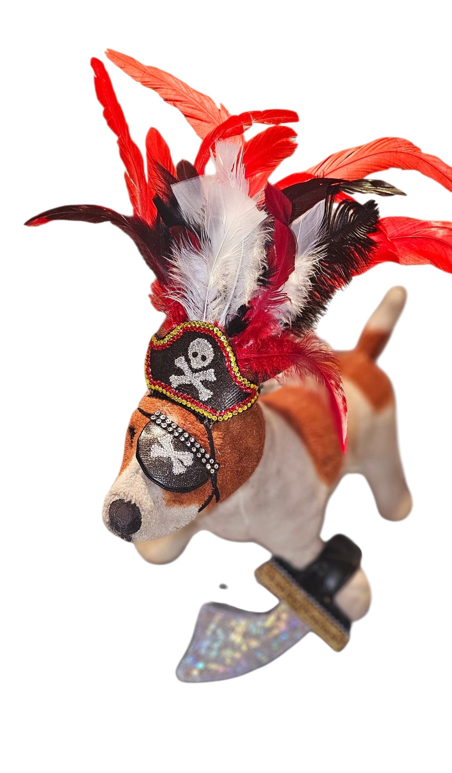 Pet Pirate hat, pet pirate sword, pet pirate patch, pirate pet costume