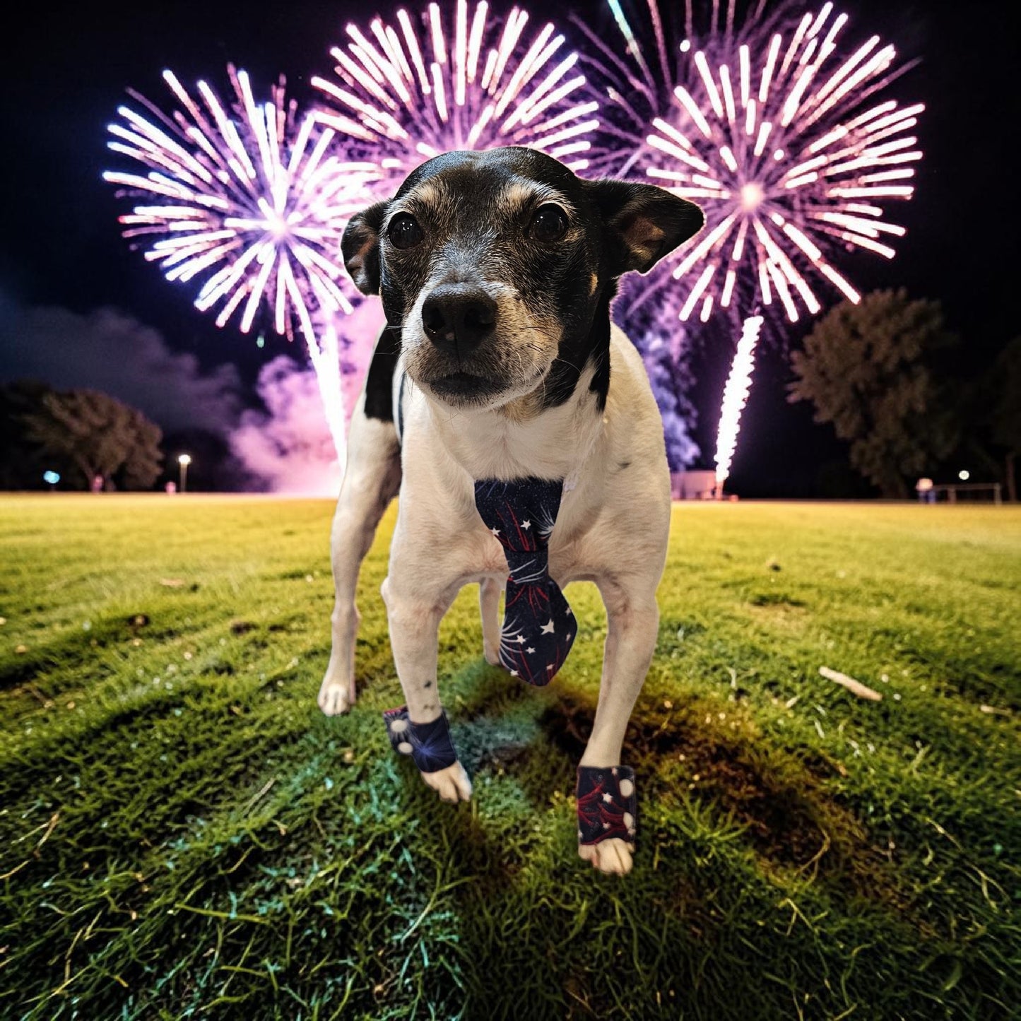 Patriotic Pet Tie and cuffs, Tie and cuffs for pets