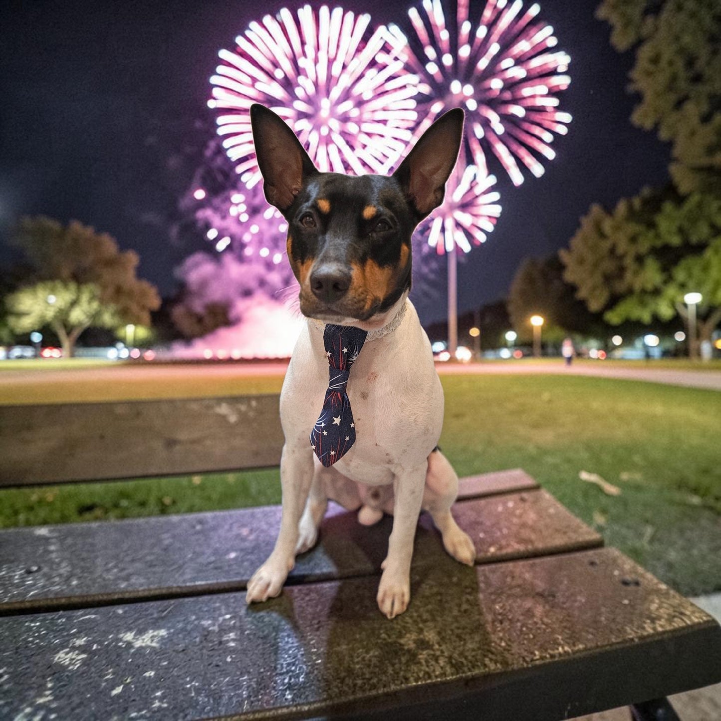 Patriotic Pet Tie and cuffs, Tie and cuffs for pets