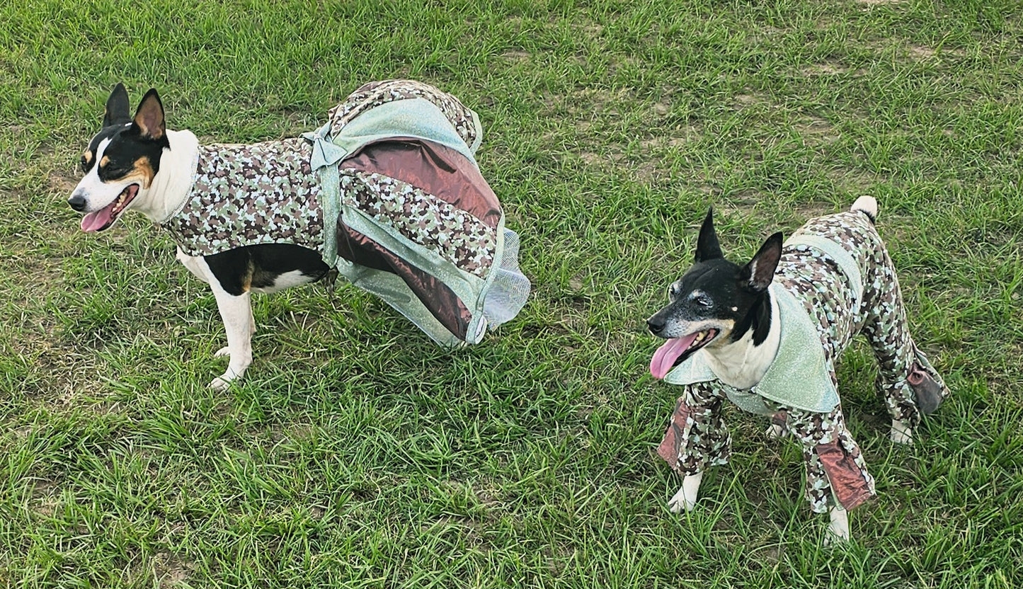 Camouflage pet body suit, Camouflage glitter pet costume, Camouflage dog suit, Camouflage cat costume, Camouflage pet hat