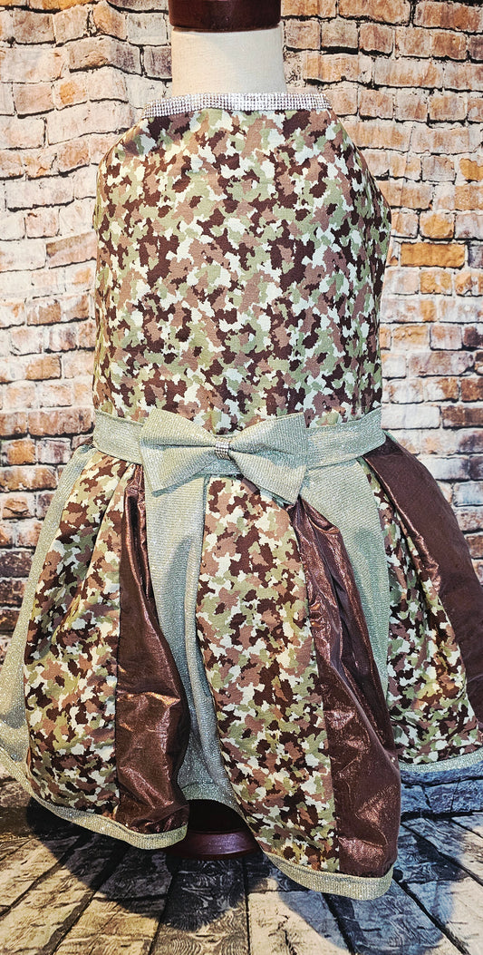 Camouflage pet dress, Camo pet dress, army pet dress, Camouflage dog dress, Camouflage cat dress, hunting pet dress, army dog dress