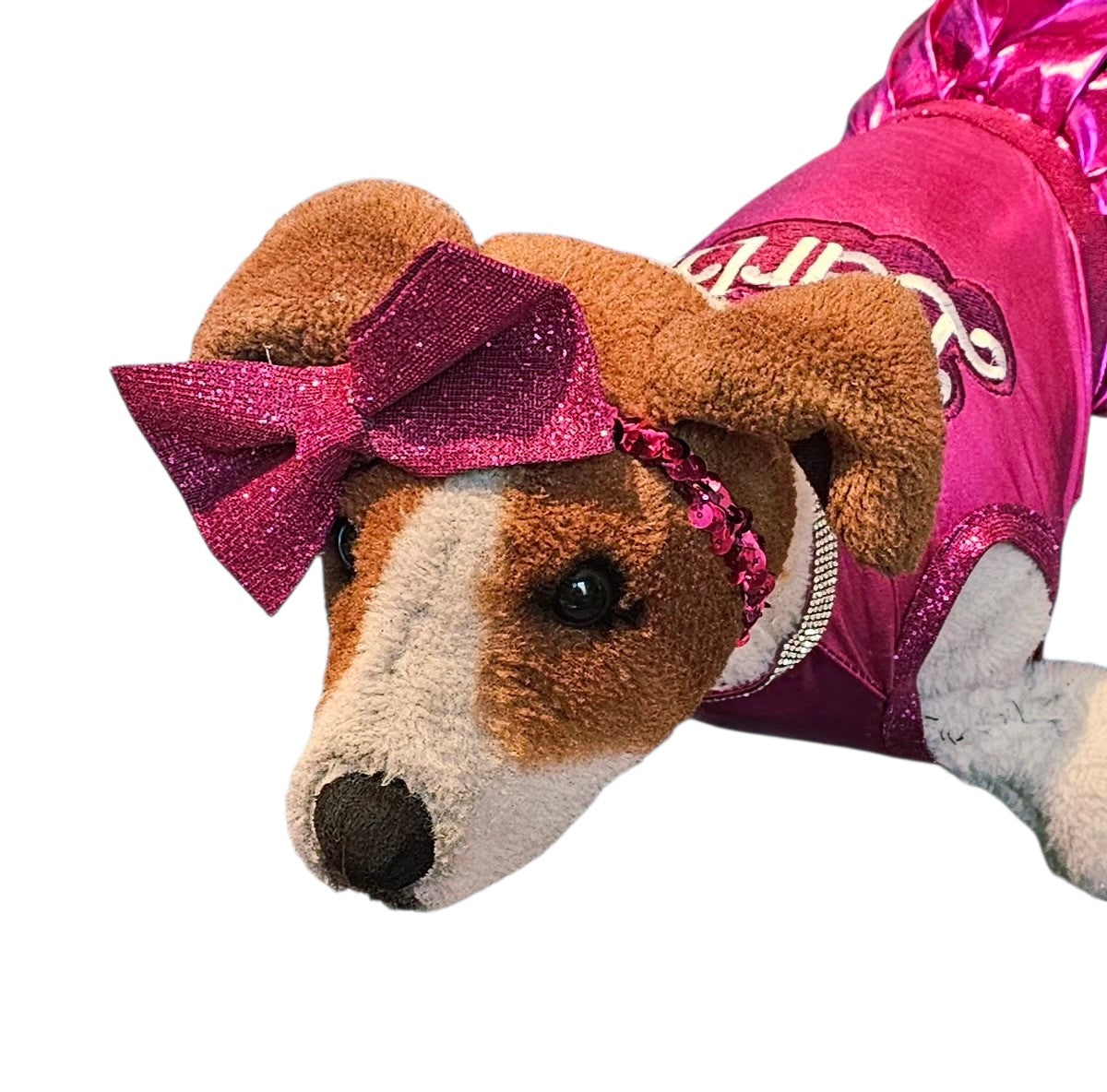 Glitter pet bow with sequin head band, pet bows