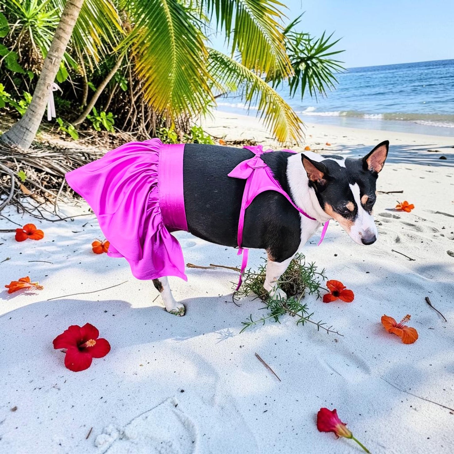 Swimsuit for pets, pet bathing suits, 2-piece pet bathing suit with skirt