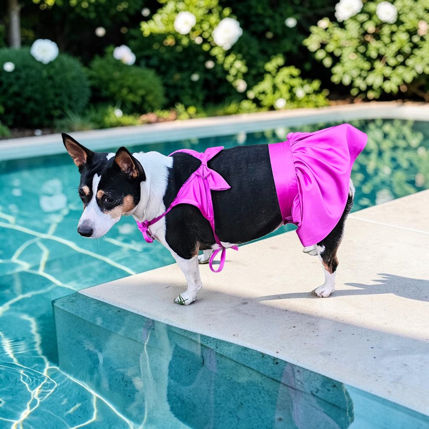 Swimsuit for pets, pet bathing suits, 2-piece pet bathing suit with skirt