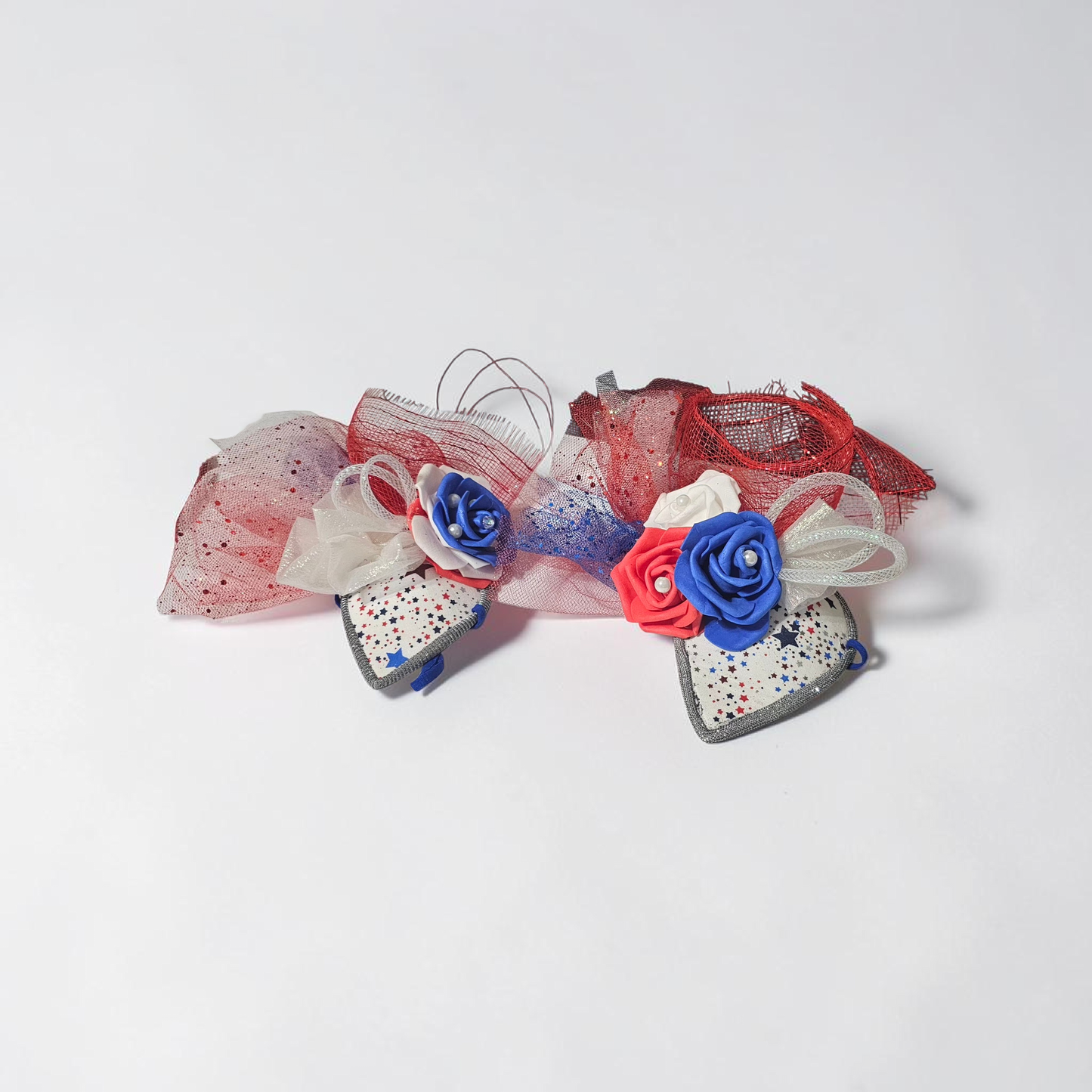 Patriotic pet fascinator hat, Patriotic Kentucky derby Pet Hat, Dog fascinator