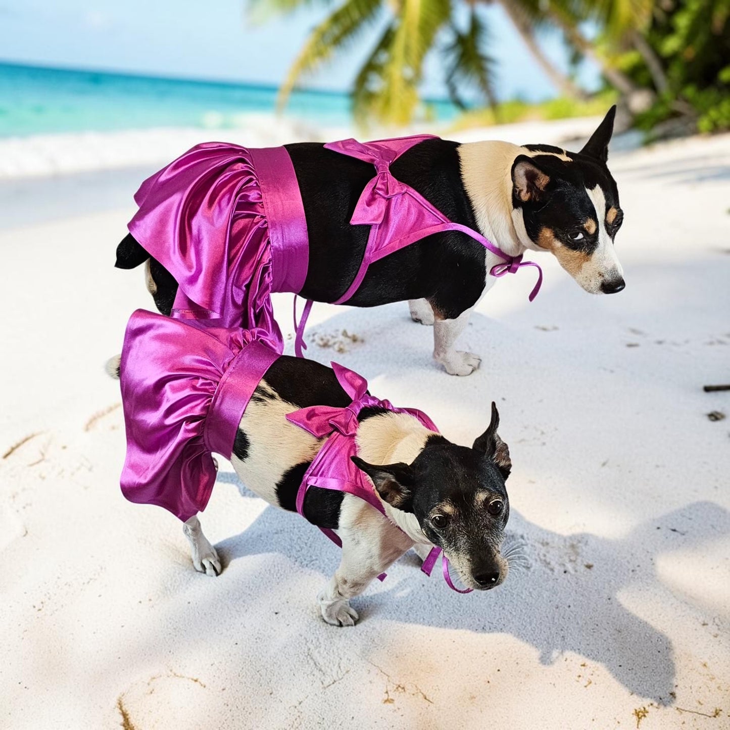Swimsuit for pets, pet bathing suits, 2-piece pet bathing suit with skirt