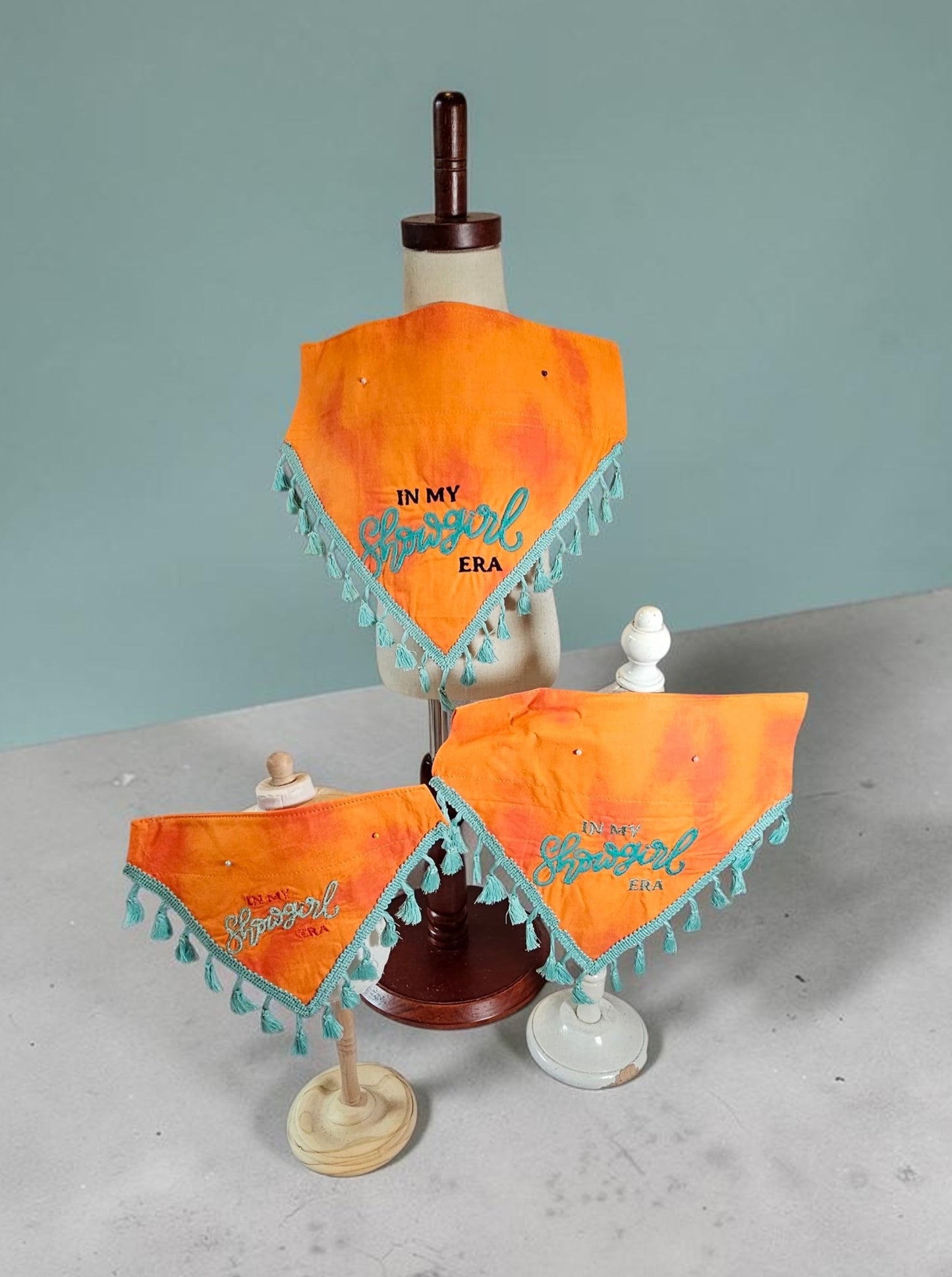Showgirl era tassel bandana, life of a showgirl pet bandana, slip on dog bandana