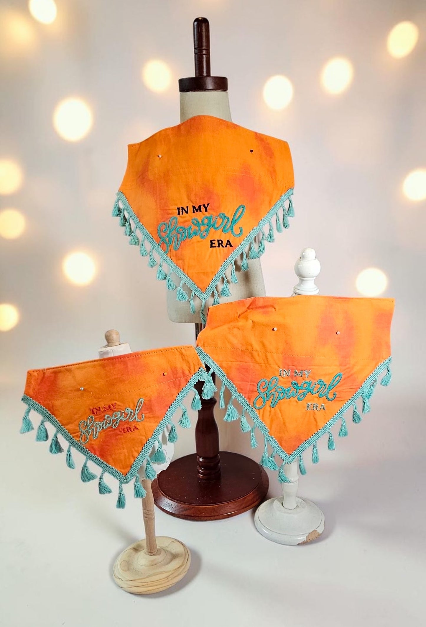 Showgirl era tassel bandana, life of a showgirl pet bandana, slip on dog bandana