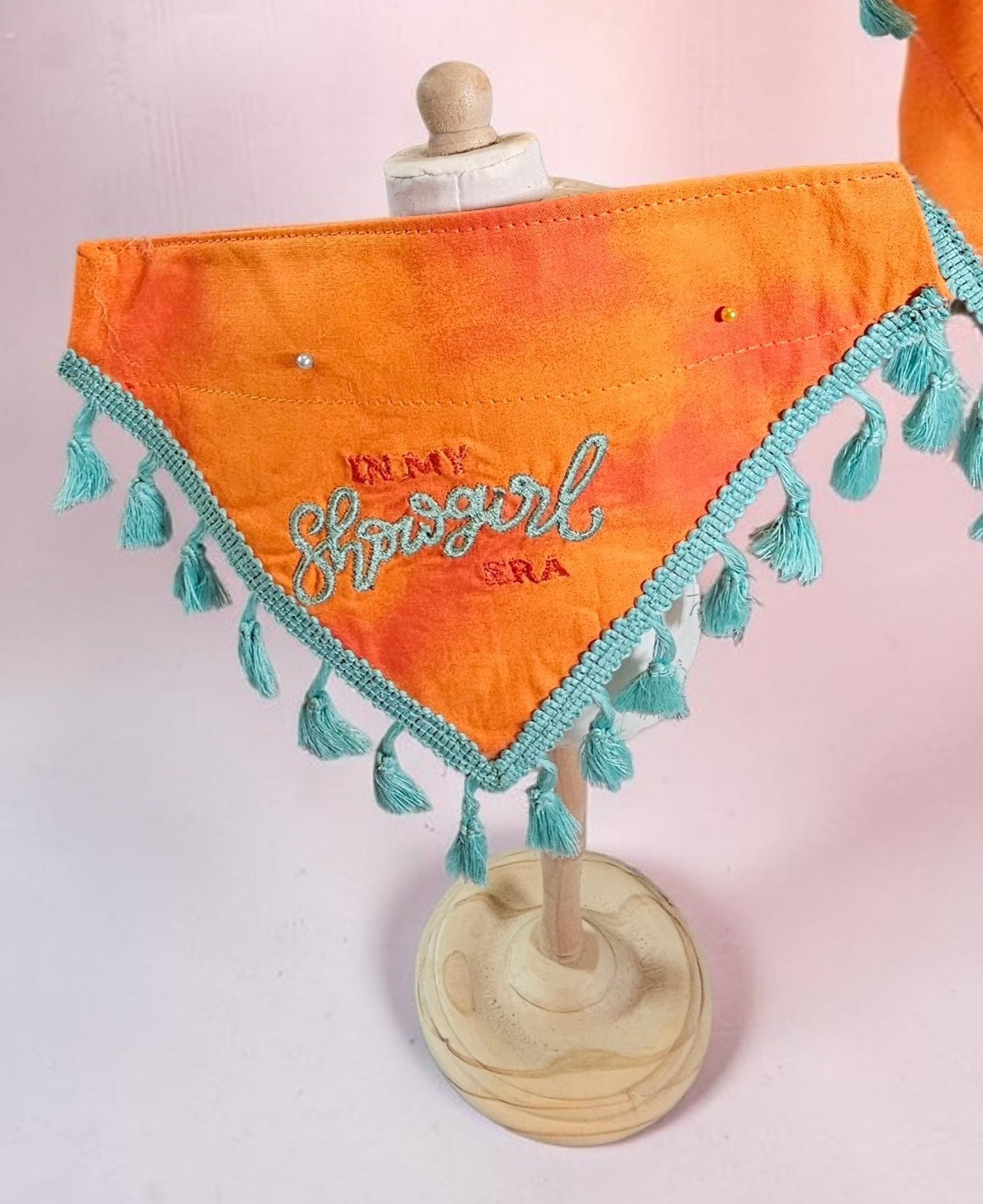 Showgirl era tassel bandana, life of a showgirl pet bandana, slip on dog bandana