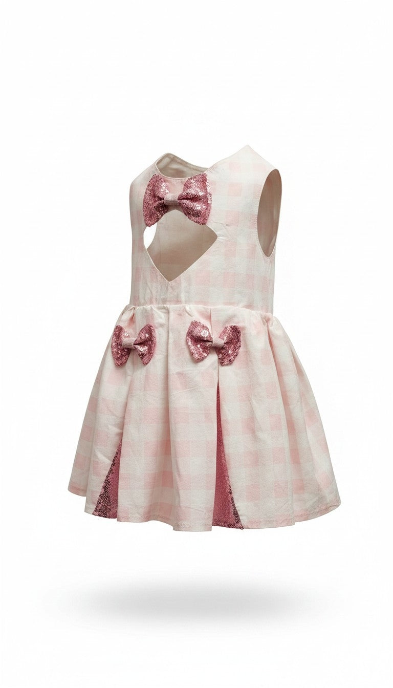 Pink gingham pet dress, megan moroney replica pet dress