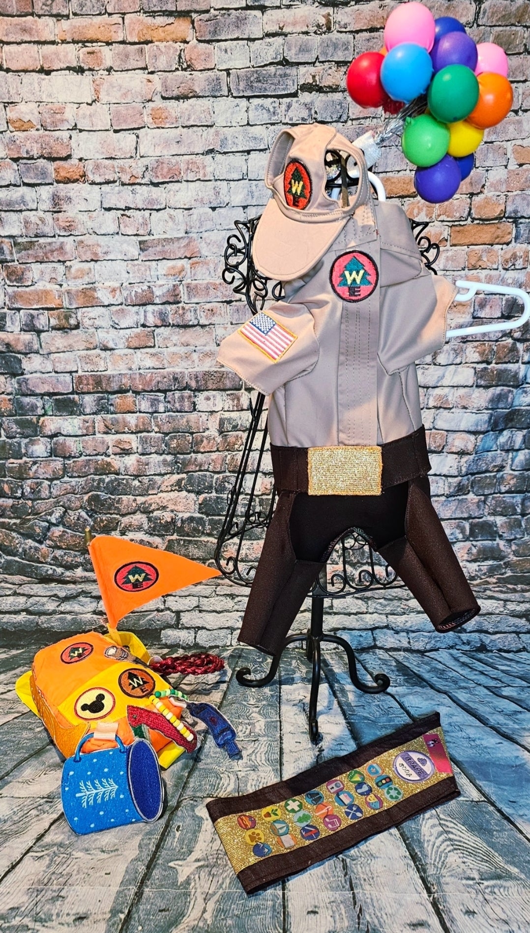 Russell from Up pet costume, Up Russell pet costume