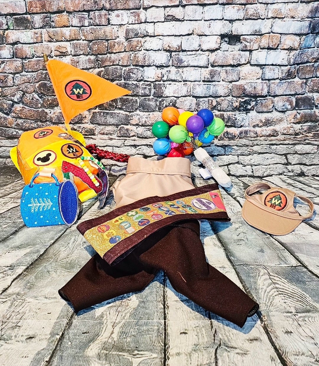 Russell from Up pet costume, Up Russell pet costume