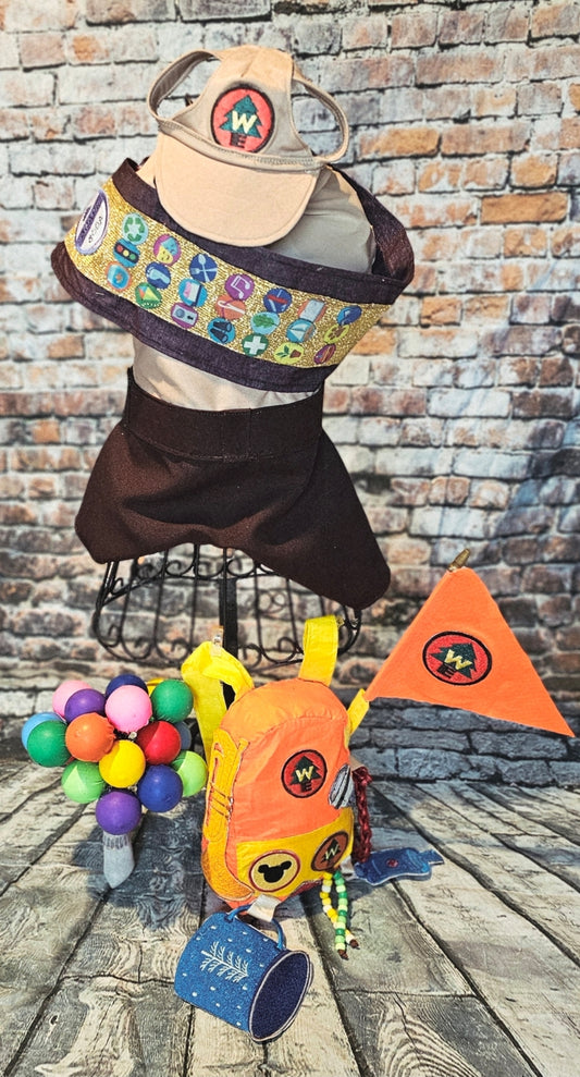 Russell from Up pet costume, Up Russell pet costume