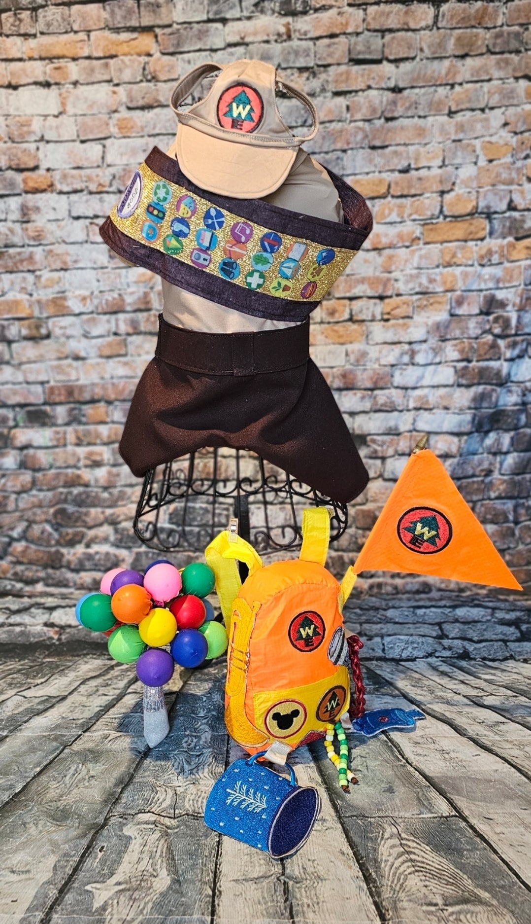 Russell from Up pet costume, Up Russell pet costume