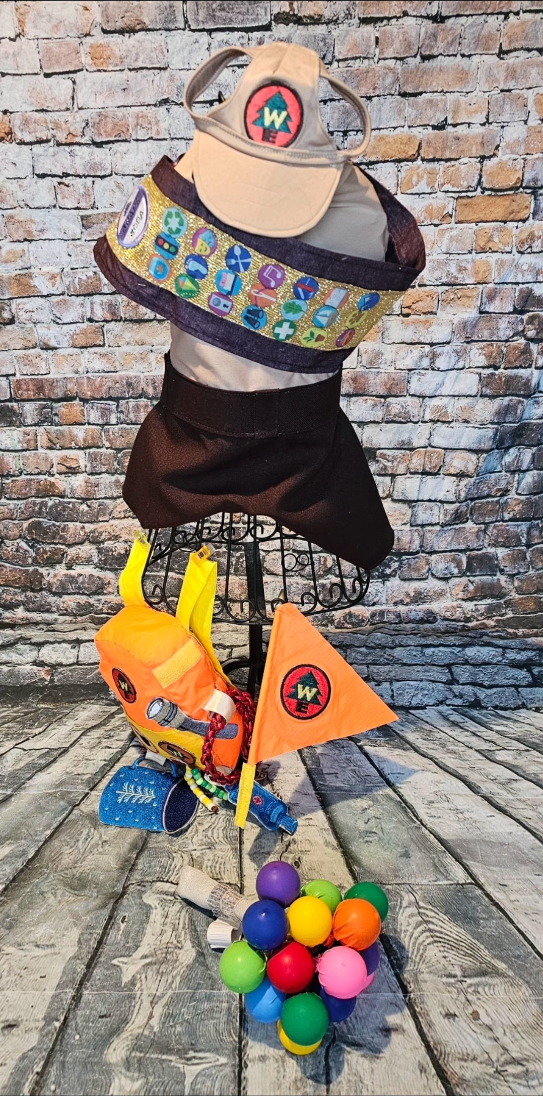 Russell from Up pet costume, Up Russell pet costume