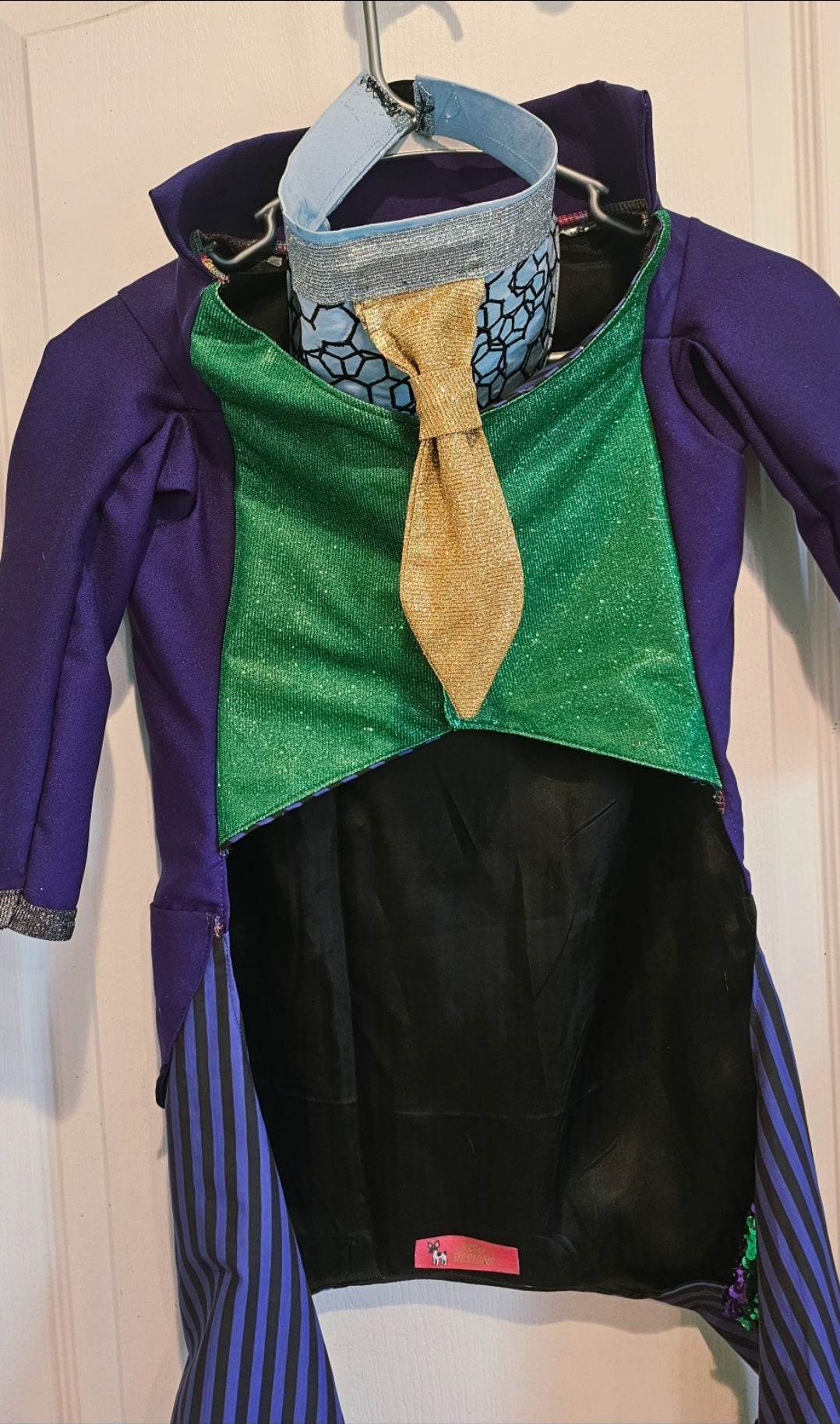 Joker pet costume, custom joker pet costume