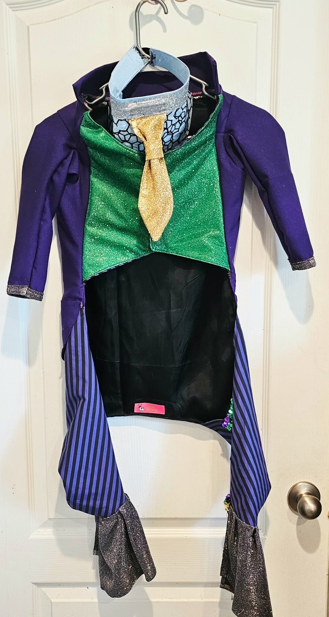 Joker pet costume, custom joker pet costume