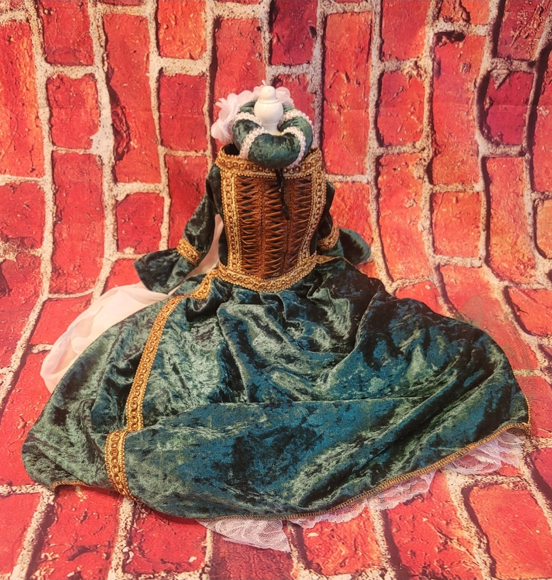 Renaissance pet dress, medieval pet dress, renaissance festival dog dress, renaissance cat dress