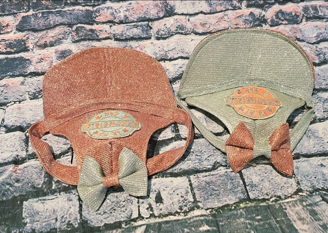 Showgirl Pet hat, glitter pet hat, showgirl cat hat, showgirl doghat