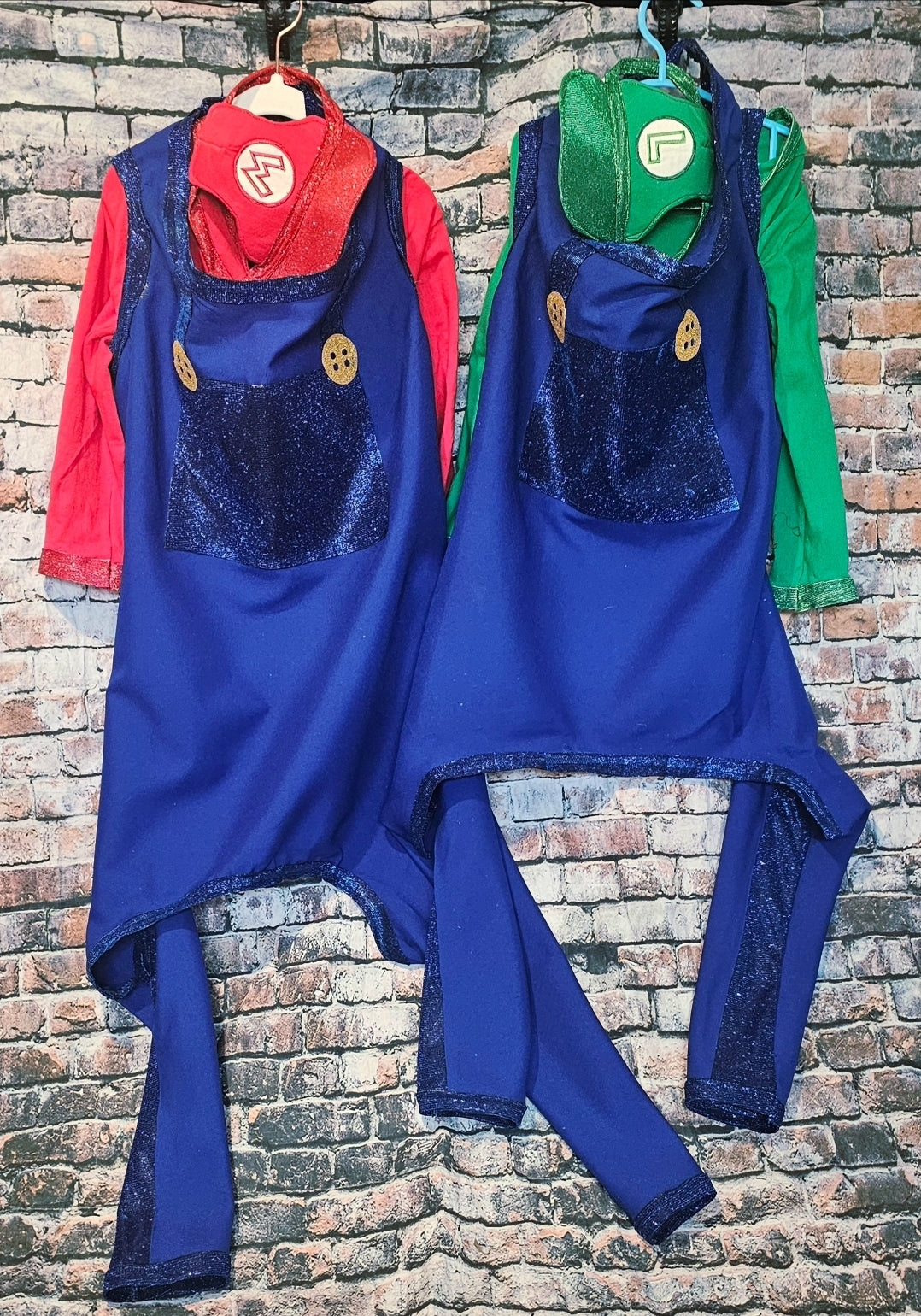 Mario pet costume, Luigi pet costume, Mario dog costume, Luigi dog costume