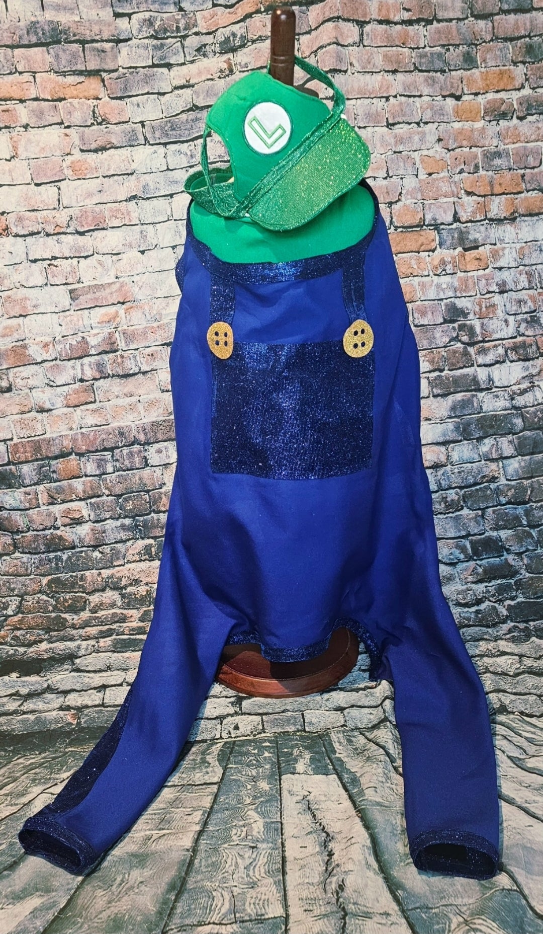 Mario pet costume, Luigi pet costume, Mario dog costume, Luigi dog costume