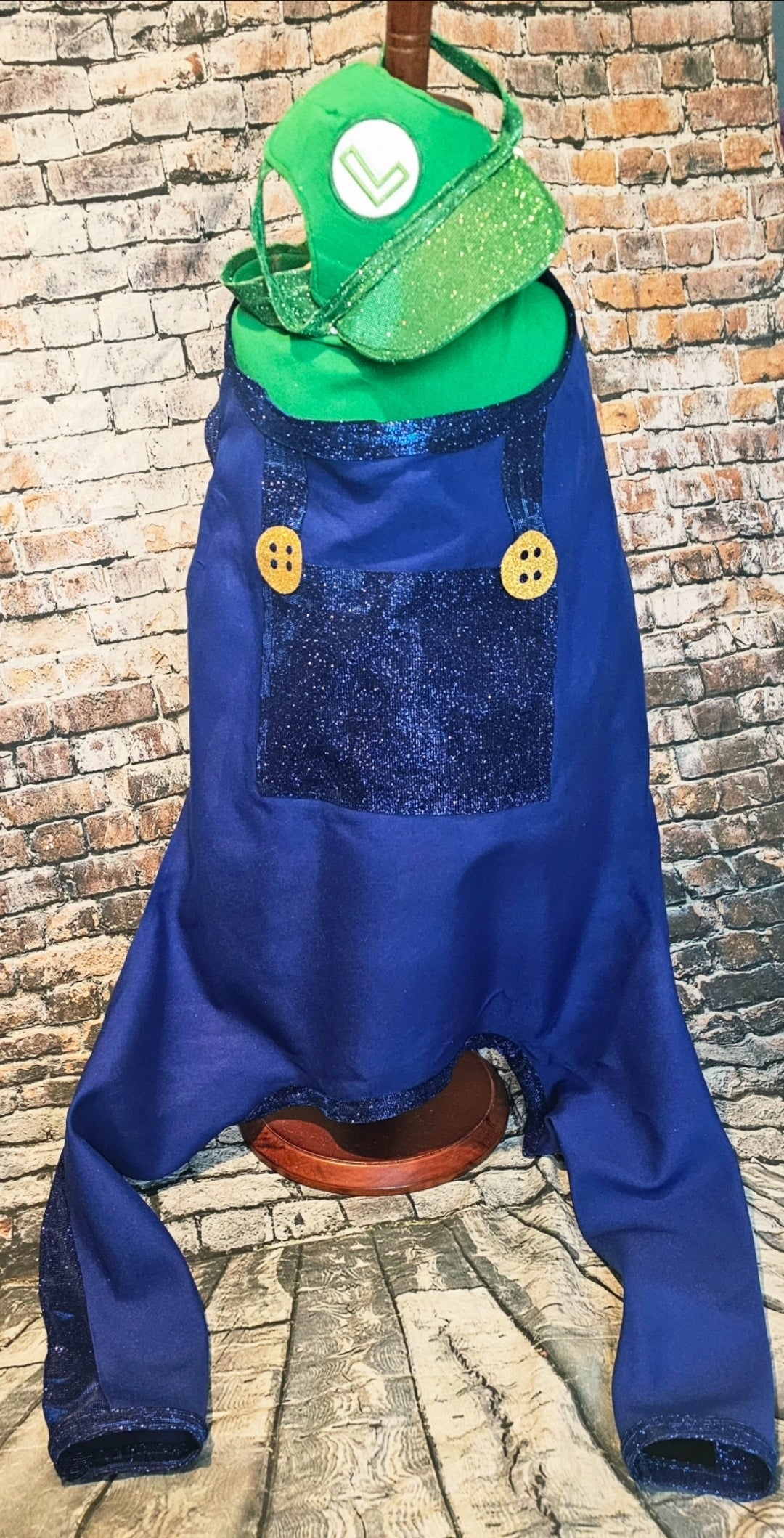 Mario pet costume, Luigi pet costume, Mario dog costume, Luigi dog costume