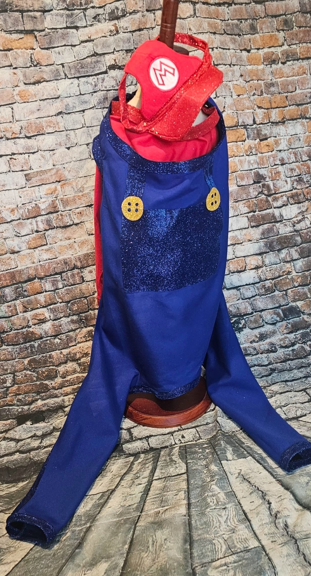 Mario pet costume, Luigi pet costume, Mario dog costume, Luigi dog costume