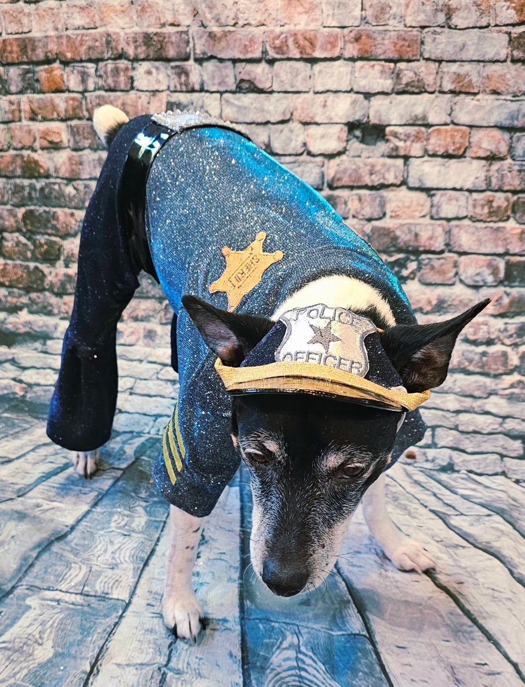 Police Officer Pet Body Suit, cop pet body suit, police officer pet costume