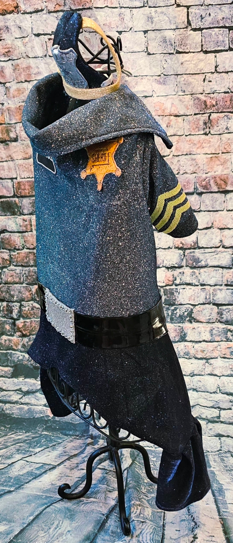 Police Officer Pet Body Suit, cop pet body suit, police officer pet costume