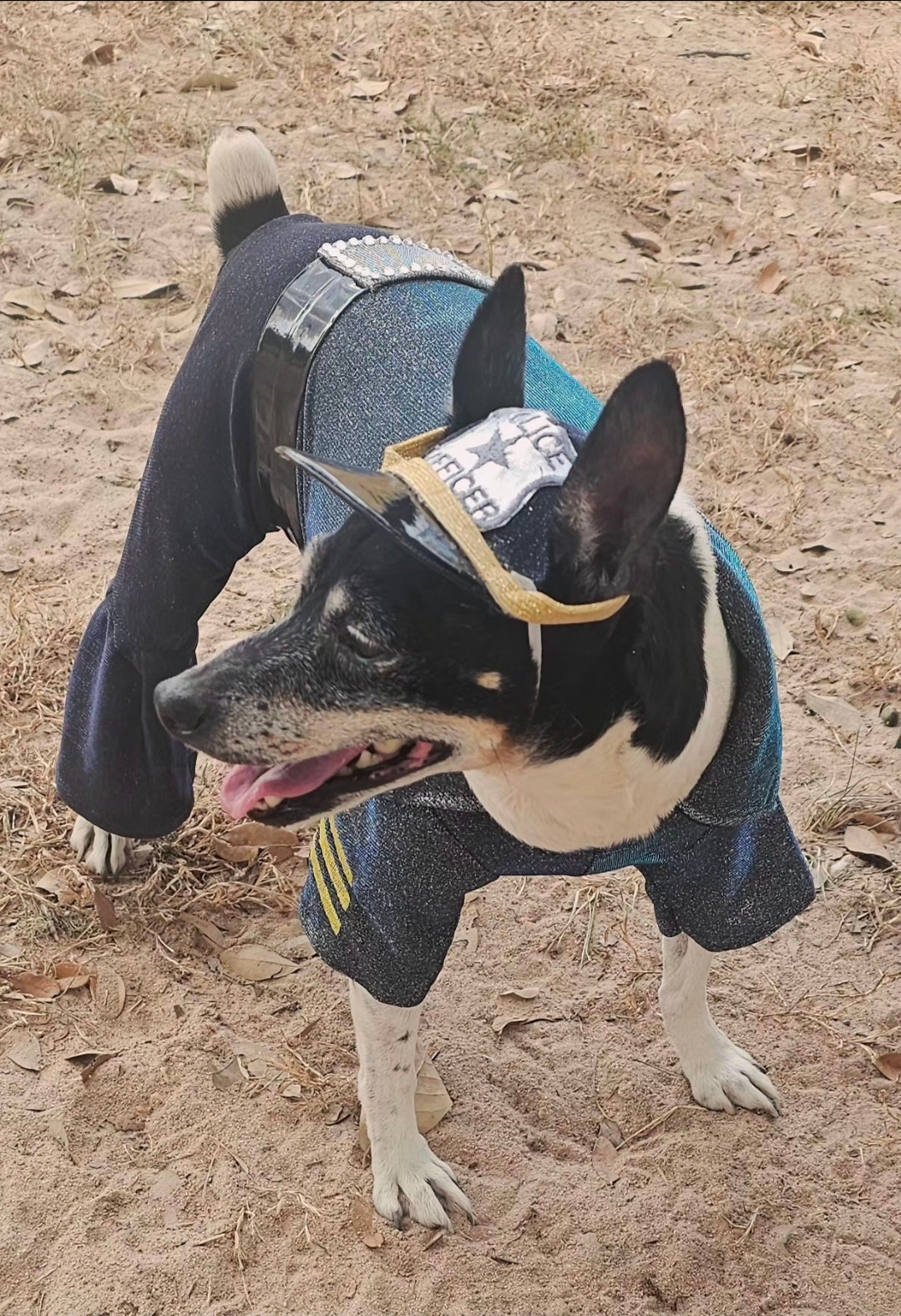 Police Officer Pet Body Suit, cop pet body suit, police officer pet costume