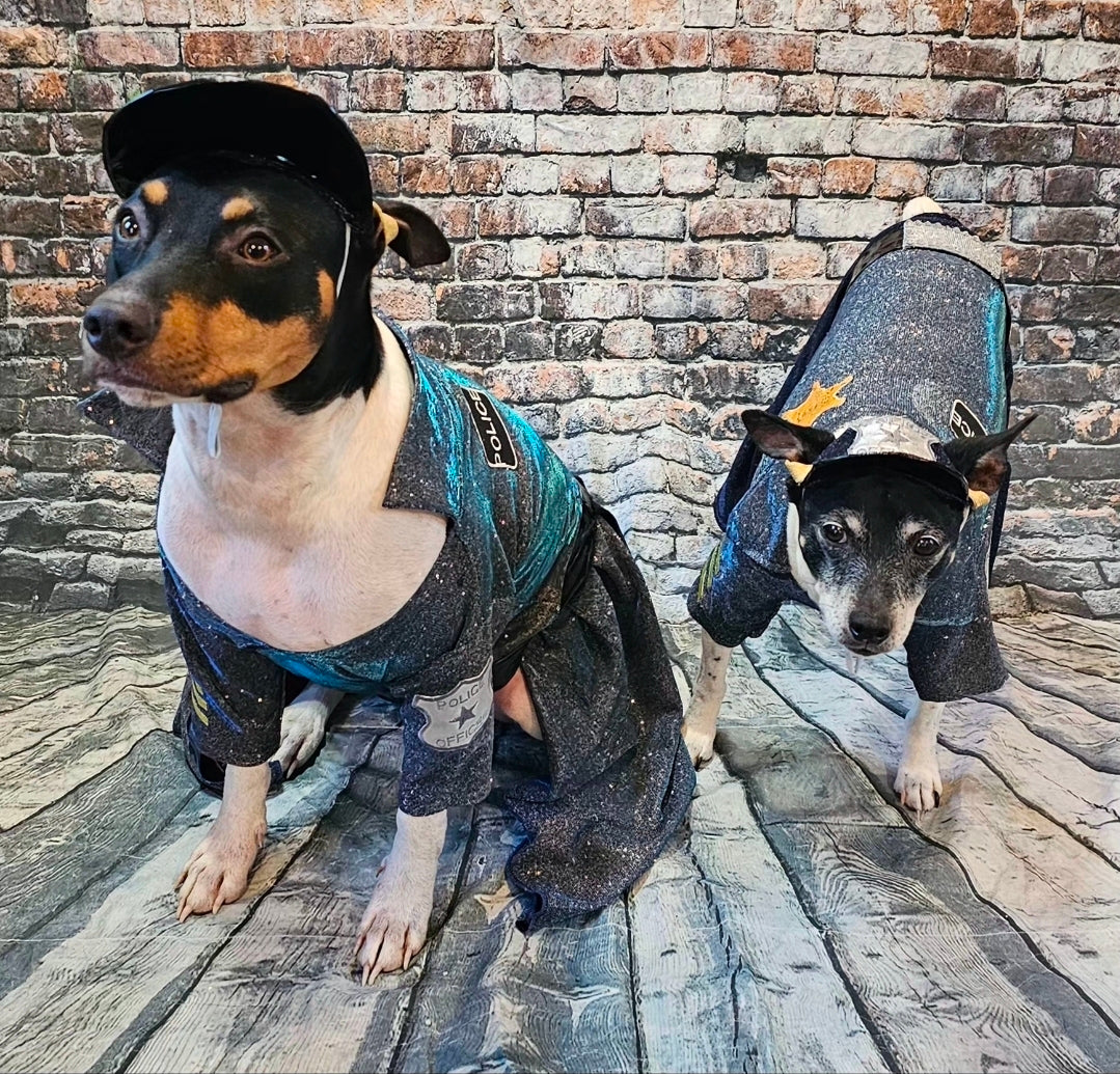 Police Officer pet dress, cop pet dress, Police officer dog costume, police officer cat costume