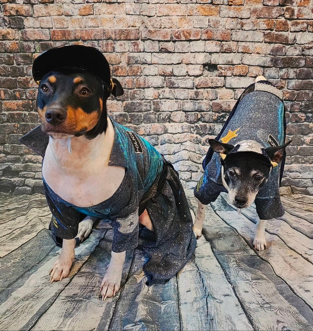 Police Officer pet dress, cop pet dress, Police officer dog costume, police officer cat costume