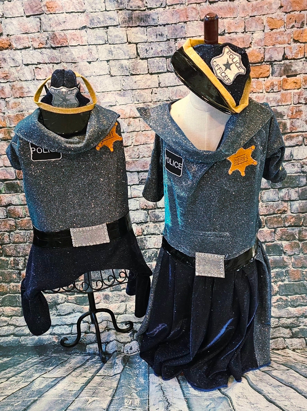 Police Officer pet dress, cop pet dress, Police officer dog costume, police officer cat costume