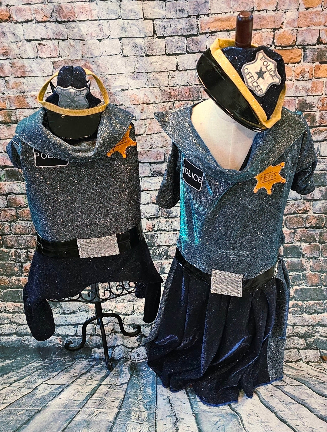 Police Officer pet dress, cop pet dress, Police officer dog costume, police officer cat costume