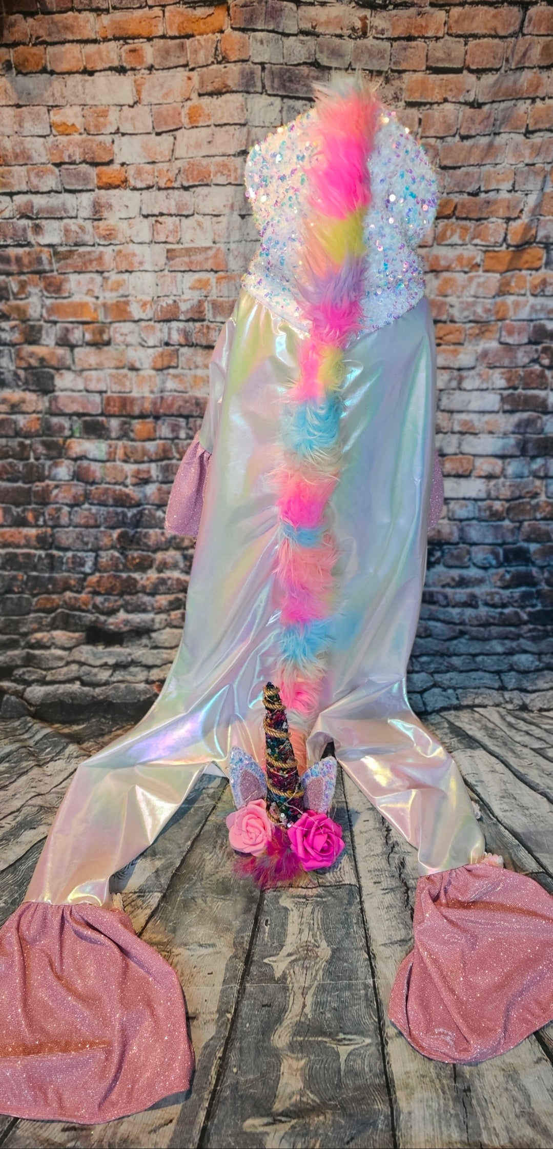 Unicorn light-up pet costume, Unicorn dog costume