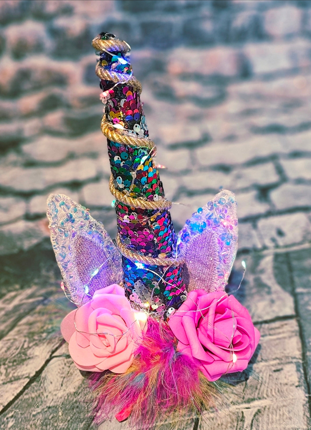 Unicorn light-up pet costume, Unicorn dog costume