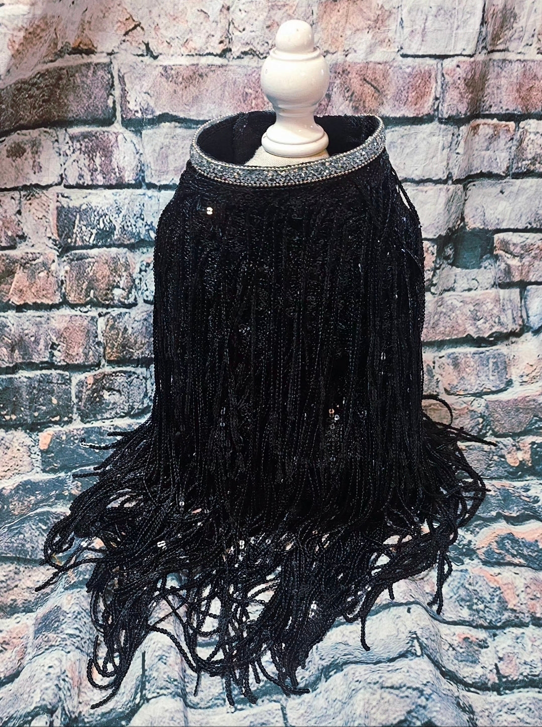 Sequin fringe pet shirt