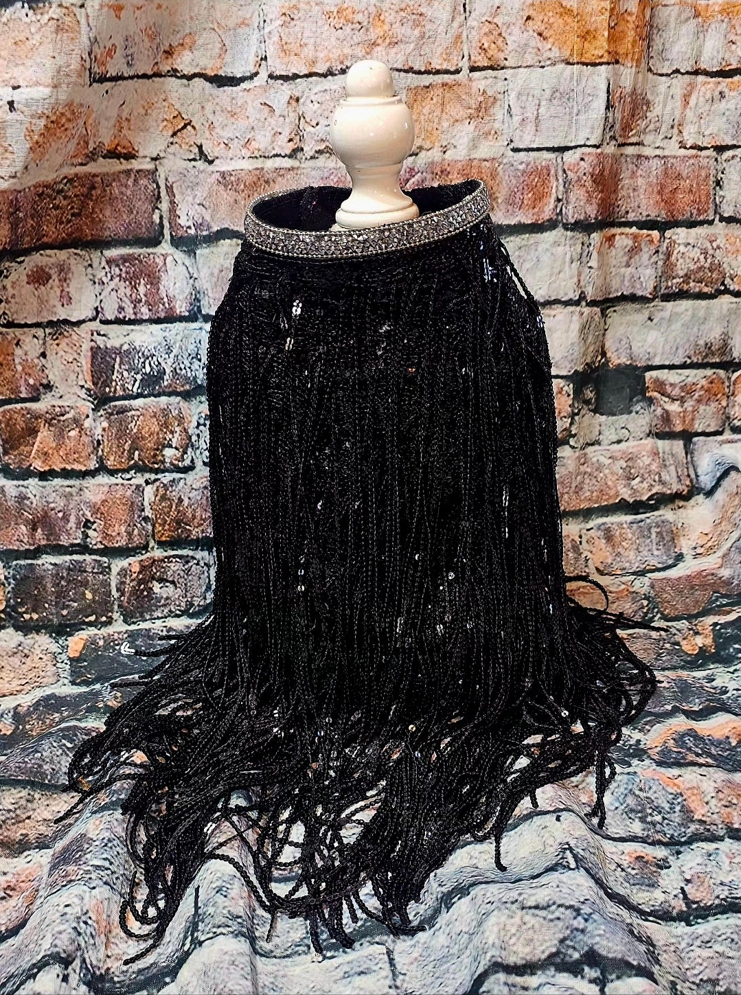 Sequin fringe pet shirt