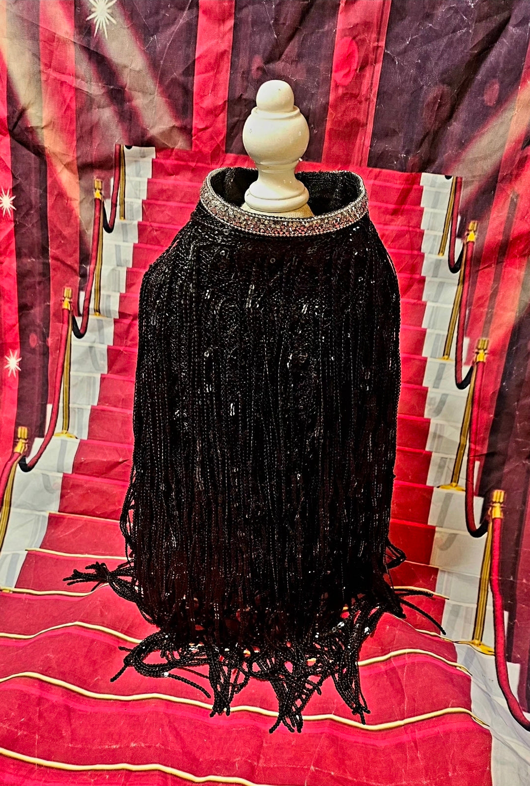 Sequin fringe pet shirt