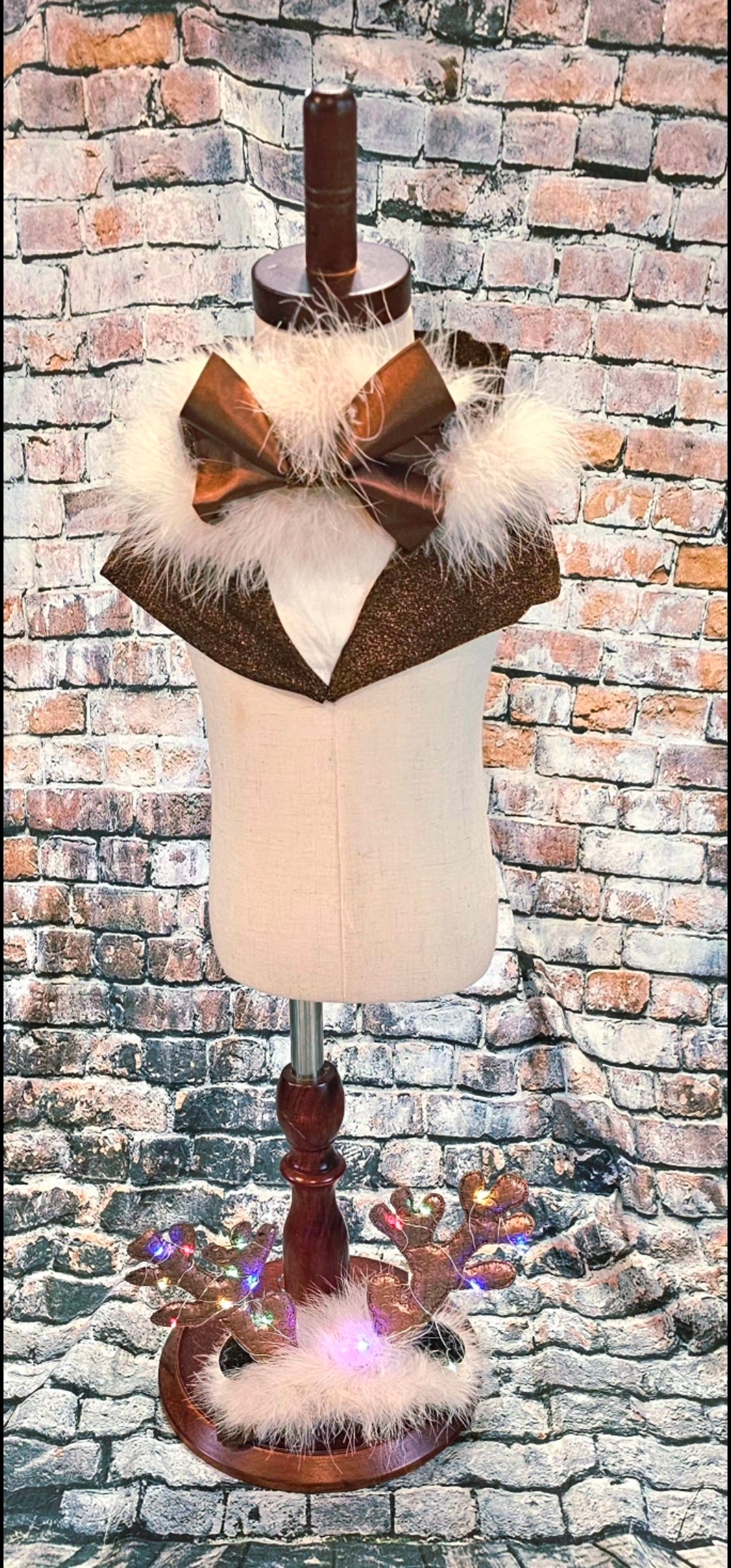 Reindeer light up pet costume